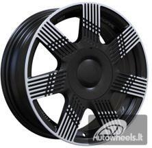 Ratlankis R15x6  4X98  ET  35  58.1  YF7074  Black Polished Half Matt (MBHM)  For FIAT  (P2)  (HYBRID FORGED)