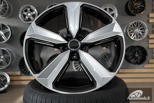 Ratlankis R21x9  5X112  ET  30  66.5  A5470  (FBX057)  Black Polished (MB)  For AUD  (P2)  (Milling HYBRID FORGED)