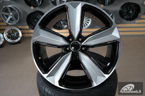 Ratlankis R21x9  5X112  ET  30  66.5  A5470  (FBX057)  Black Polished (MB)  For AUD  (P2)  (Milling HYBRID FORGED)
