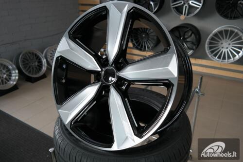 Ratlankis R21x9  5X112  ET  30  66.5  A5470  (FBX057)  Black Polished (MB)  For AUD  (P2)  (Milling HYBRID FORGED)