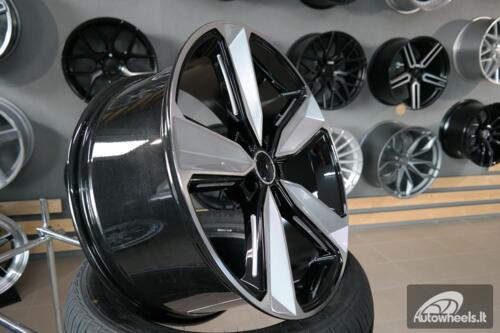 Ratlankis R21x9  5X112  ET  30  66.5  A5470  (FBX057)  Black Polished (MB)  For AUD  (P2)  (Milling HYBRID FORGED)