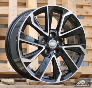 Ratlankis R17x7.5  5X100  ET  40  54.1  B5463  (FBX408)  Black Polished (MB)  For TOYOT  (P2)  (HYBRID FORGED)