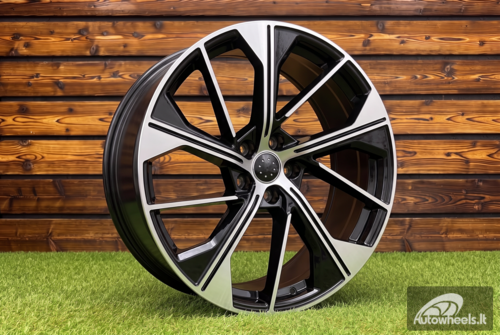 Ratlankis R20x8.5  5X112  ET  35  66.5  B5907  (FBX411)  Black Polished (MB)  For AUD  (P2)  (HYBRID FORGED)