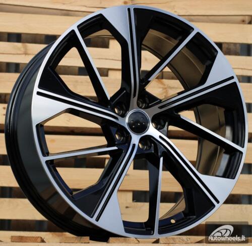Ratlankis R20x8.5  5X112  ET  35  66.5  B5907  (FBX411)  Black Polished (MB)  For AUD  (P2)  (HYBRID FORGED)