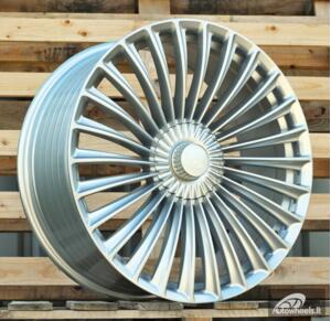 Ratlankis R21x9  5X112  ET  30  66.6  FBX202  Silver Shining (SS)  For MER  (Z6)  (HYBRID FORGED Rear+Front)