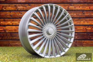 Ratlankis R21x10  5X112  ET  40  66.6  FBX202  Silver Shining (SS)  For MER  (Z6)  (HYBRID FORGED Rear+Front)
