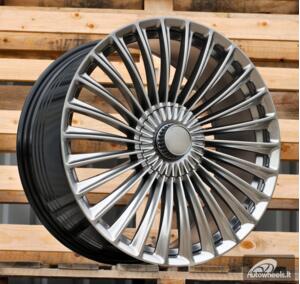 Ratlankis R19x9.5  5X112  ET  45  66.6  FBX202  Hyper Black (HB)  For MER  (P2+P1)  (HYBRID FORGED Rear+Front)