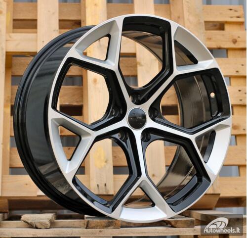 Ratlankis R22x9.5  5X112  ET  28  66.5  I5598  (FBX112)  Silver Shining+Black (SSBL)  For AUD  (P2)  (HYBRID FORGED)