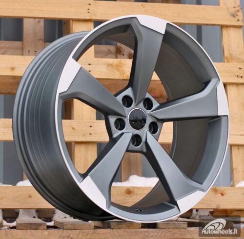 Ratlankis R19x8.5  5X112  ET  40  66.5  XE351  (FBX346)  Grey Polished Half Matt (MGHM)  For AUD  (Z6)  (HYBRID FORGED)