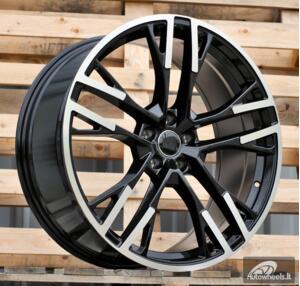 Ratlankis R21x9  5X112  ET  30  66.45  F726  (FB726)  Black Polished (MB)  For AUD  (Z6)  (HYBRID FORGED)