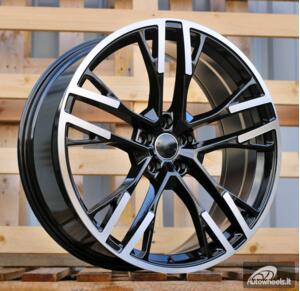 Ratlankis R20x8.5  5X112  ET  34  66.5  F726  (FA726)  Black Polished (MB)  For AUD  (Z6)  (HYBRID FORGED)