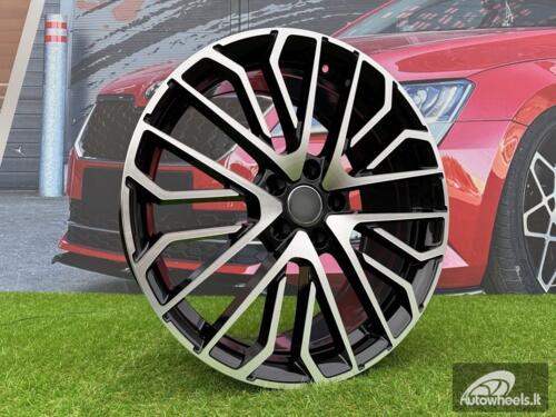 Ratlankis R23x10  5X112  ET  20  66.5  3S1261  (H3386F)  Black Polished (MB)  For AUD  (K7)  (HYBRID FORGED New Model)