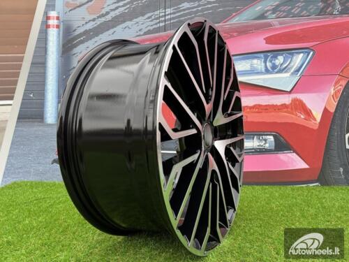 Ratlankis R23x10  5X112  ET  20  66.5  3S1261  (H3386F)  Black Polished (MB)  For AUD  (K7)  (HYBRID FORGED New Model)