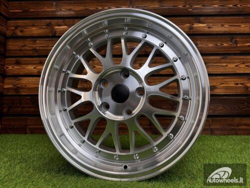 Ratlankis R17x8.5  5X120  ET  34  72.6  A1025  Machined Silver (MS)  For RACIN  (P)  (BBS Style)