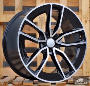 Ratlankis R22x11.5  5X112  ET  53  66.6  B5949  (H3489F)  Black Polished (MB)  For MER  (K8)  (HYBRID FORGED New GLE (Rear+Front))