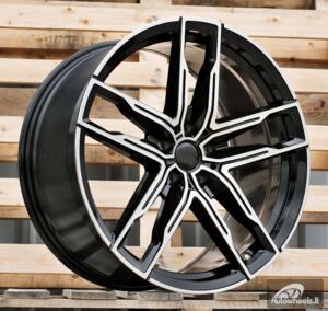 Ratlankis R20x9.5  5X112  ET  35  66.5  H3076F  Black Polished (MB)  For BMW  (K8)  (HYBRID FORGED Rear+Front)