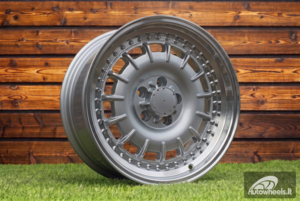 Ratlankis R17x9  5X112  ET  30  66.6  B1855  (FBX482)  Silver+Polished Lip (SP)  For MER  (P1)  (HYBRID FORGED Rear+Front)
