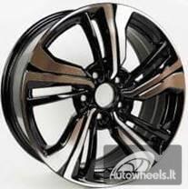 Ratlankis R17x7  5X114.3  ET  45  64.1  B5385  (IN7110)  Black Polished (MB)  For HOND  (P1)
