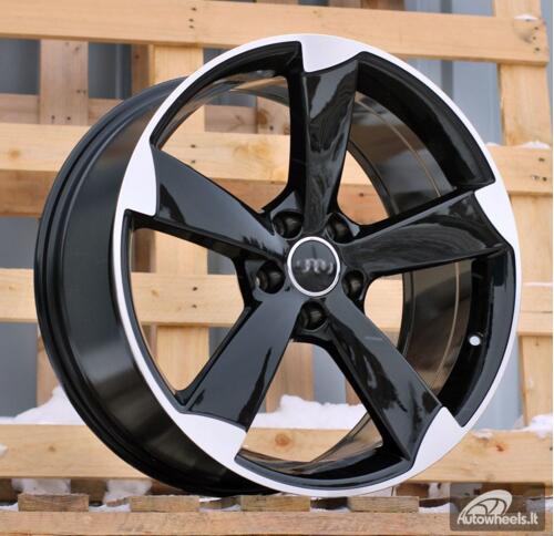 Ratlankis R17x7.5  5X112  ET  35  66.5  BK217  Black Polished (MB)  For AUD  (P)