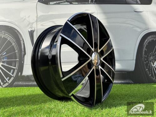 Ratlankis R17x7  6X120  ET  50  74.5  BK474  Black Polished (MB)  For FORD  (P)  ((max 1250kg))
