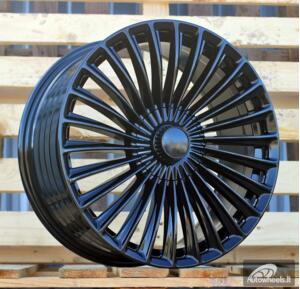 Ratlankis R19x9.5  5X112  ET  45  66.6  FBX202  Gloss Black (GB)  For MER  (P1)  (HYBRID FORGED)