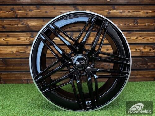 Ratlankis R19x8  5X112  ET  52  66.6  IN3517F  (FBX443)  Black+Polished Lip (BLPL)  For MER  (M)  (HYBRID FORGED V-Class/Vito (max 1075kg))