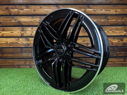 Ratlankis R19x8  5X112  ET  52  66.6  IN3517F  (FBX443)  Black+Polished Lip (BLPL)  For MER  (M)  (HYBRID FORGED V-Class/Vito (max 1075kg))