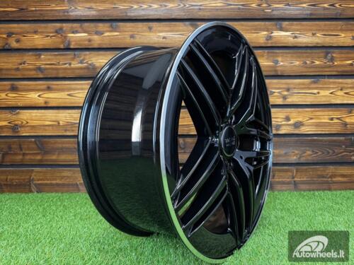 Ratlankis R19x8  5X112  ET  52  66.6  IN3517F  (FBX443)  Black+Polished Lip (BLPL)  For MER  (M)  (HYBRID FORGED V-Class/Vito (max 1075kg))