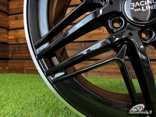 Ratlankis R19x8  5X112  ET  52  66.6  IN3517F  (FBX443)  Black+Polished Lip (BLPL)  For MER  (M)  (HYBRID FORGED V-Class/Vito (max 1075kg))