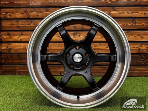 Ratlankis Advan RGII Style R17X7.5J 5X114.3 ET38 73.1 Matt black machined lip