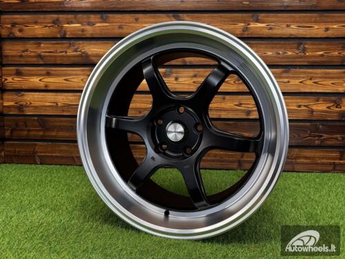 Ratlankis Advan RGII  ing Style R18X8J 5X114.3 ET38 73.1 Matt Black Machined Lip