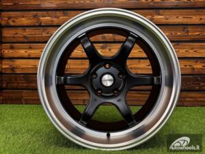 Ratlankis Advan RGII  Style R18X8J 5X108 ET38 73.1 Matt black machined lip