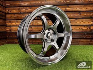 Ratlankis Advan RGII  Style R18X8.5J 5X114.3 ET35 73.1 Hyper Black Machined Lip