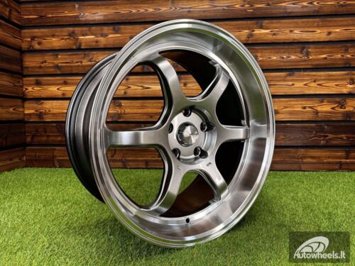 Ratlankis Advan RGII  Style R18X8.5J 5X114.3 ET35 73.1 Hyper Black Machined Lip