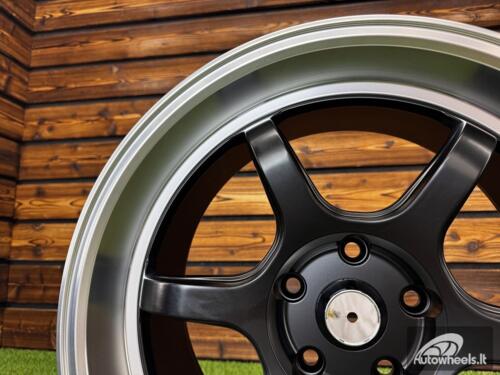 Ratlankis Advan RGII  Style R19X9.5J 5X120 ET38 72.6 Matt black machined lip