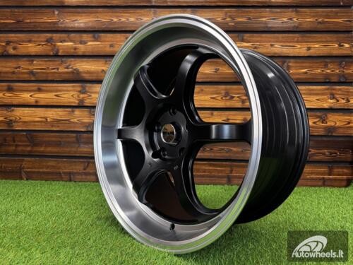 Ratlankis Advan RGII  Style R19X9.5J 5X120 ET38 72.6 Matt black machined lip