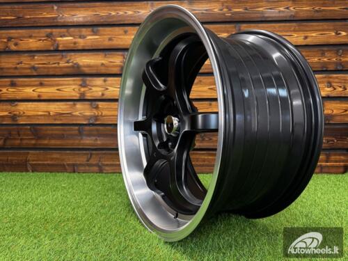 Ratlankis Advan RGII  Style R19X9.5J 5X120 ET38 72.6 Matt black machined lip