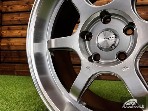 Ratlankis Advan RGII  Style R19X8.5J 5X114.3 ET35 73.1 Hyper Black Machined Lip