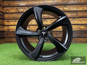 Ratlankis Tesla Model Y Cross Flow OEM Style R19X9.5J 5X114.3 ET45 CB 64.1 Matte Black (For TESLA)