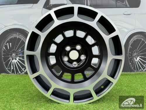 Ratlankis Land Rover Defender Octa Style R22X9J 5X108 ET45 63.4 Matt Black Machined (For LAND)