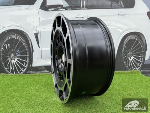 Ratlankis Land Rover Defender Octa Style R22X9J 5X108 ET45 63.4 Matt Black Machined (For LAND)