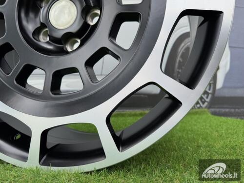 Ratlankis Land Rover Defender Octa Style R22X9J 5X108 ET45 63.4 Matt Black Machined (For LAND)