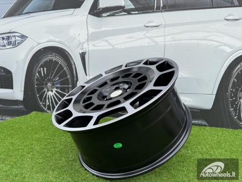 Ratlankis Land Rover Defender Octa Style R22X9J 5X108 ET45 63.4 Matt Black Machined (For LAND)