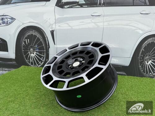 Ratlankis Land Rover Defender Octa Style R22X9J 5X108 ET45 63.4 Matt Black Machined (For LAND)