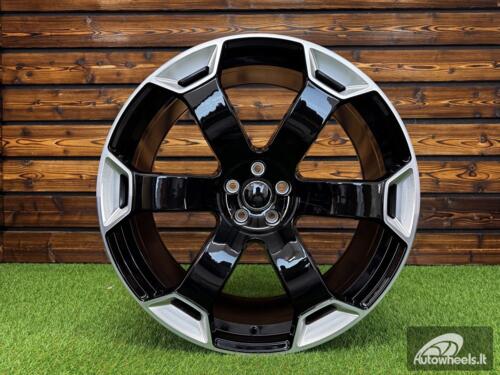 Ratlankis Audi RS6 GT Style R22X10J 5X112 ET25 66.6 Black Polished+Chrome (For AUD)