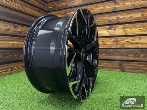 Ratlankis Terramar Style R18X8J 5X112 ET40 57.1 Black Polished (For CUPRA)