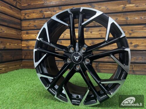 Ratlankis Terramar Style R18X8J 5X112 ET40 57.1 Black Polished (For CUPRA)