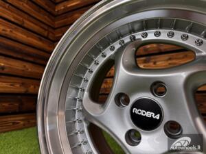 Ratlankis Rodera Targa Style R15X8J 4x100 ET10 73.1 Silver Machine Lip