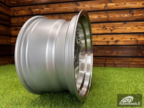 Ratlankis Rodera Targa Style R15X8J 4x100 ET10 73.1 Silver Machine Lip