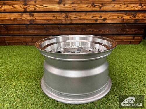 Ratlankis Rodera Targa Style R15X8J 4x100 ET10 73.1 Silver Machine Lip